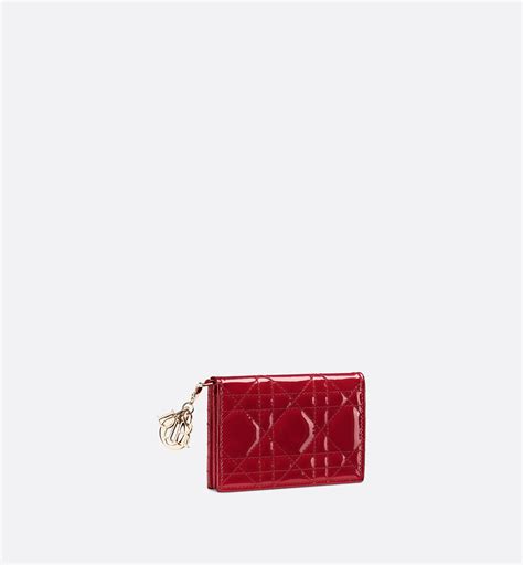 dior red card holder|Card Holder Cherry Red Dior Oblique Embossed Calfskin.